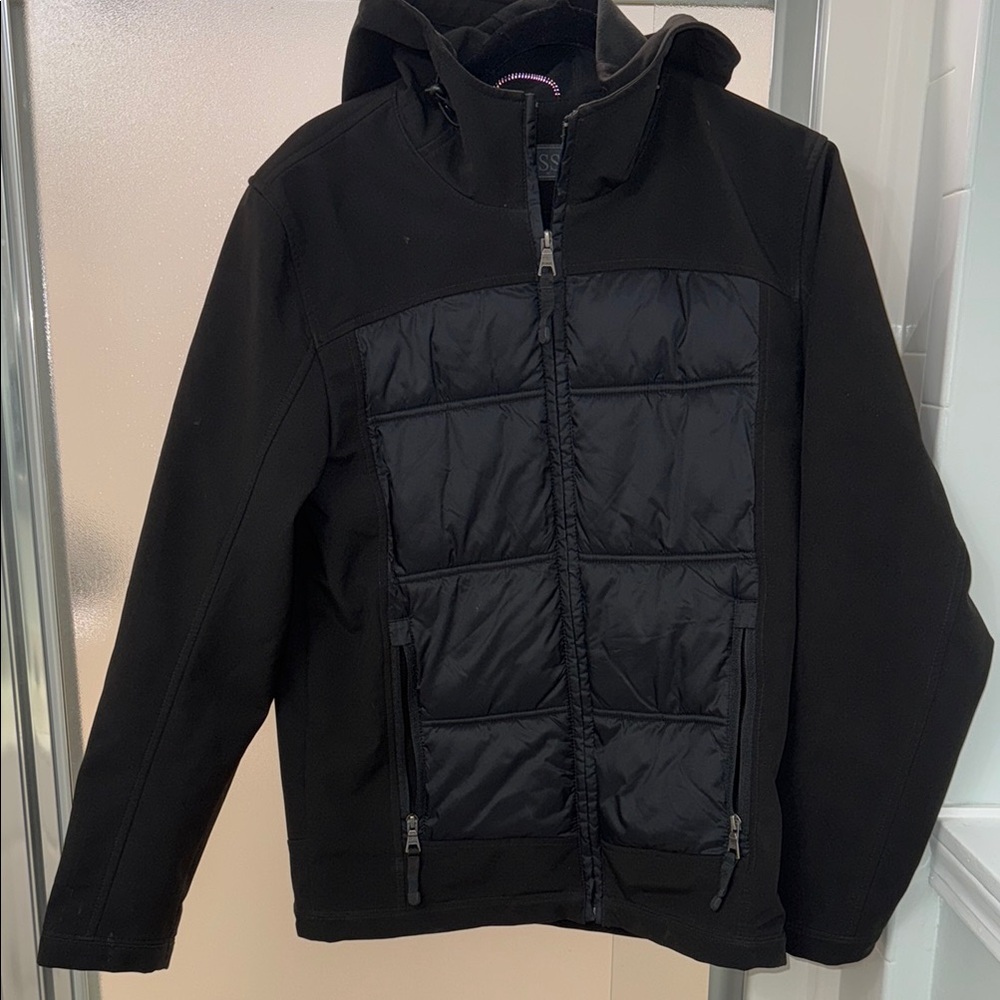 Guess Brand Black Quilted Jacket